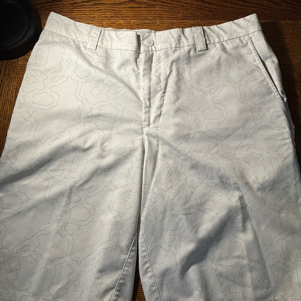 Men's Sligo Gray Flat Front Performance Golf Shorts, 34